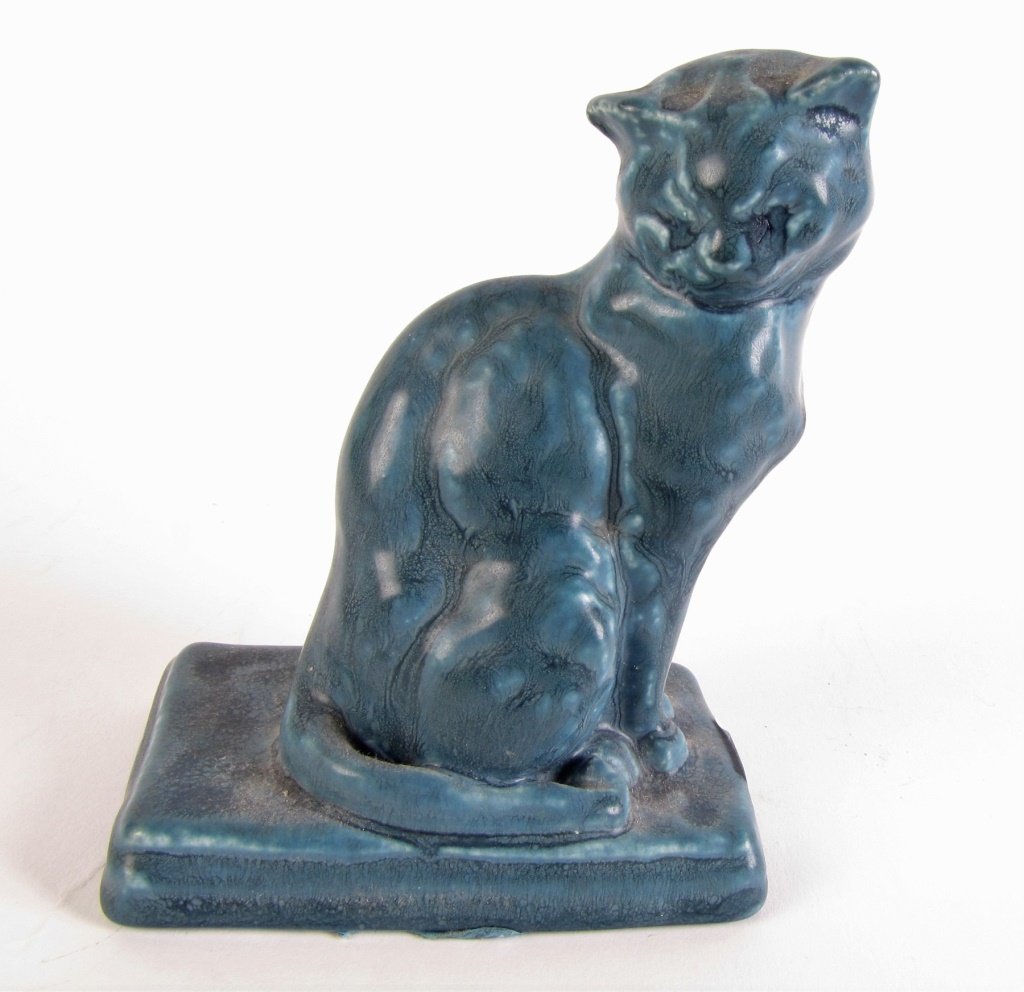 Rookwood Pottery Cat Figure (1 of 5)