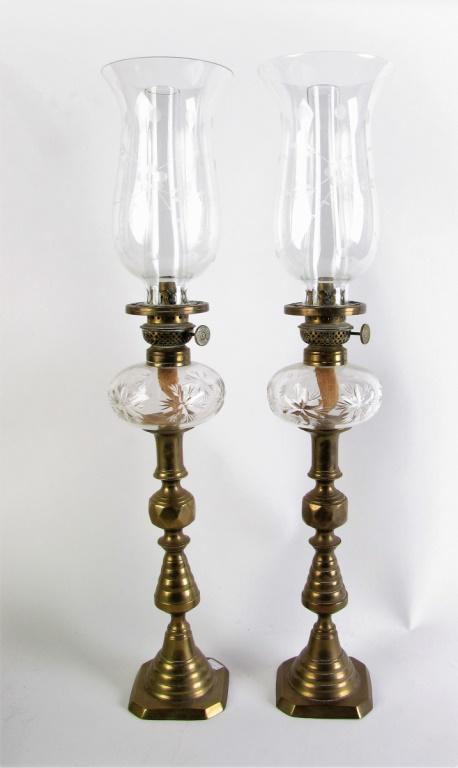 Pair of English Candlesticks Lamps (1 of 7)