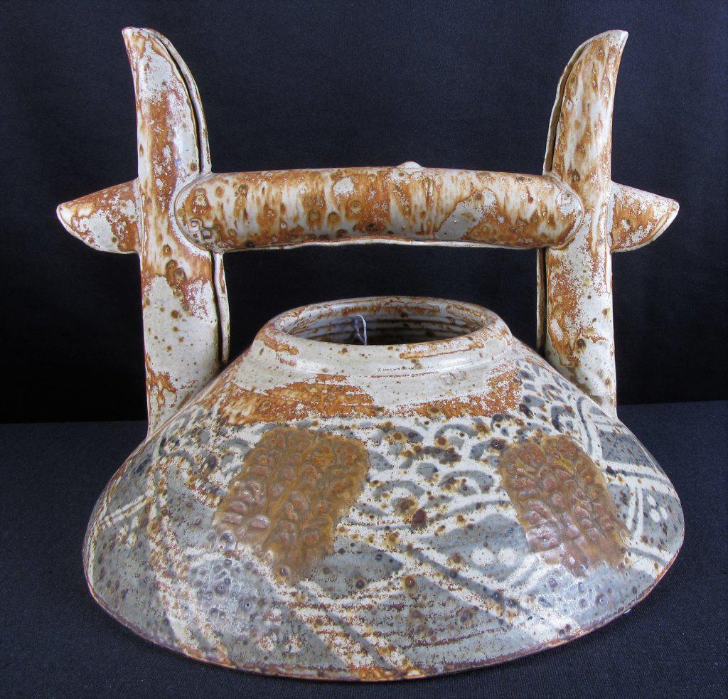 Yosuke Haruta Pottery Handled Basket, Large (1 of 4)