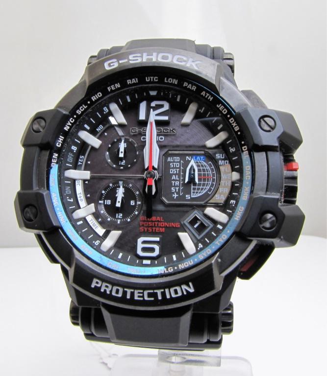 Casio G-Shock GPW1000 Gravitymaster: Casio G-Shock GPW1000 Gravitymaster watch, GPS atomic solar hybrid with CASIO-original GPS Hybrid radio-controlled technology built inside a TRIPLE G Shock Resistant structure. Multi-band 6 capacity,