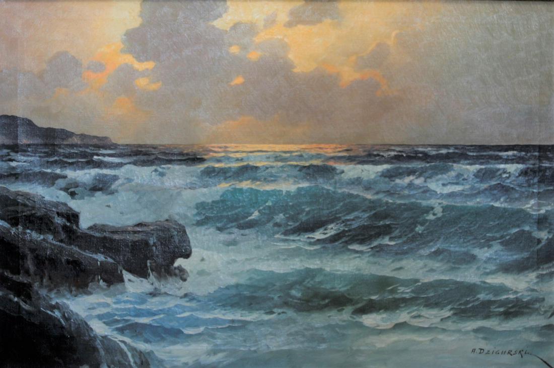 Alexander Dzigurski 24x36 O/C Seascape (1 of 4)