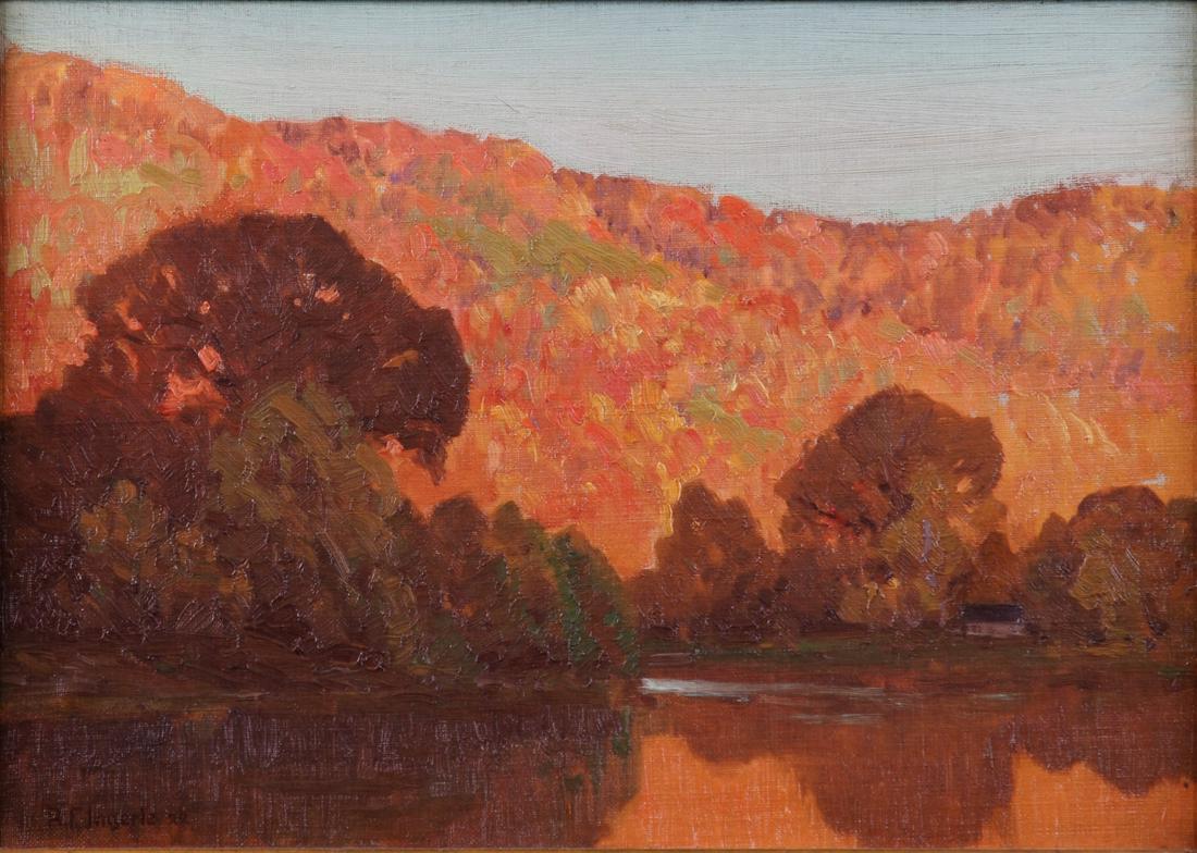 Rudolph F Ingerle 10x14 O/B Lake Sunset, 1922 (1 of 5)