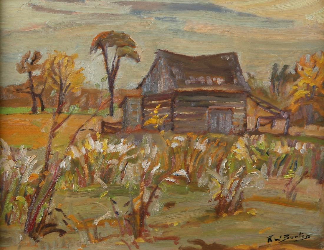 Ralph W Burton 10.5x13.5 O/B "Old Barn, Carp, ON" (1 of 3)