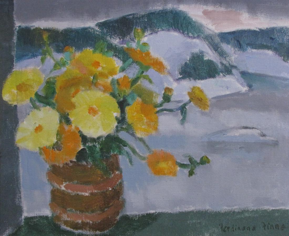 Ferdinand Finne 15x18 O/C Floral Still Life (1 of 3)