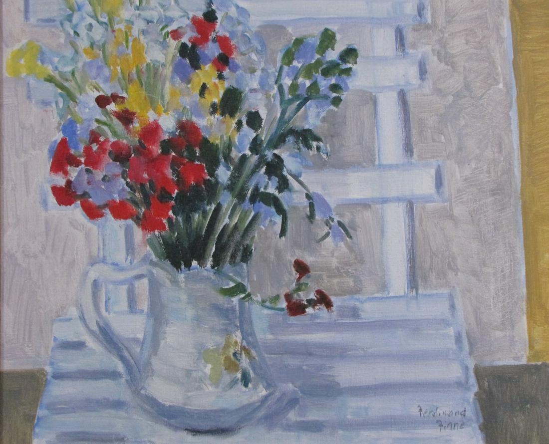 Ferdinand Finne 15x18 O/C Floral Still Life (1 of 2)