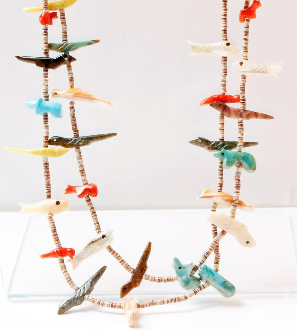 Double-Strand Zuni Fetish Necklace (1 of 3)