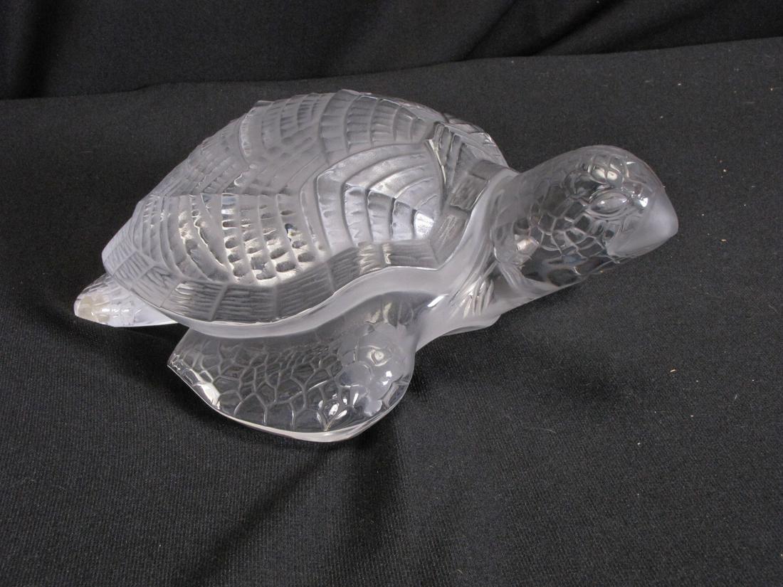 Lalique Caretta Turtle, Large, Clear (1 of 2)