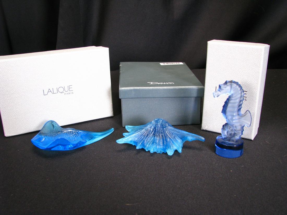 Three, French Crystal Sea Creature Figures (1 of 3)