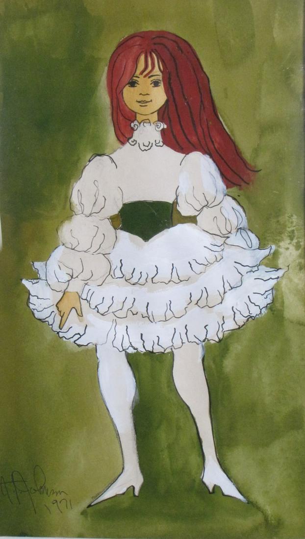 Joni T Johnson 12x7 WC Girl in Ruffled Skirt (1 of 2)