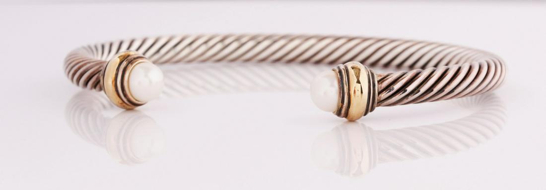 David Yurman Pearl Cable Cuff (1 of 1)