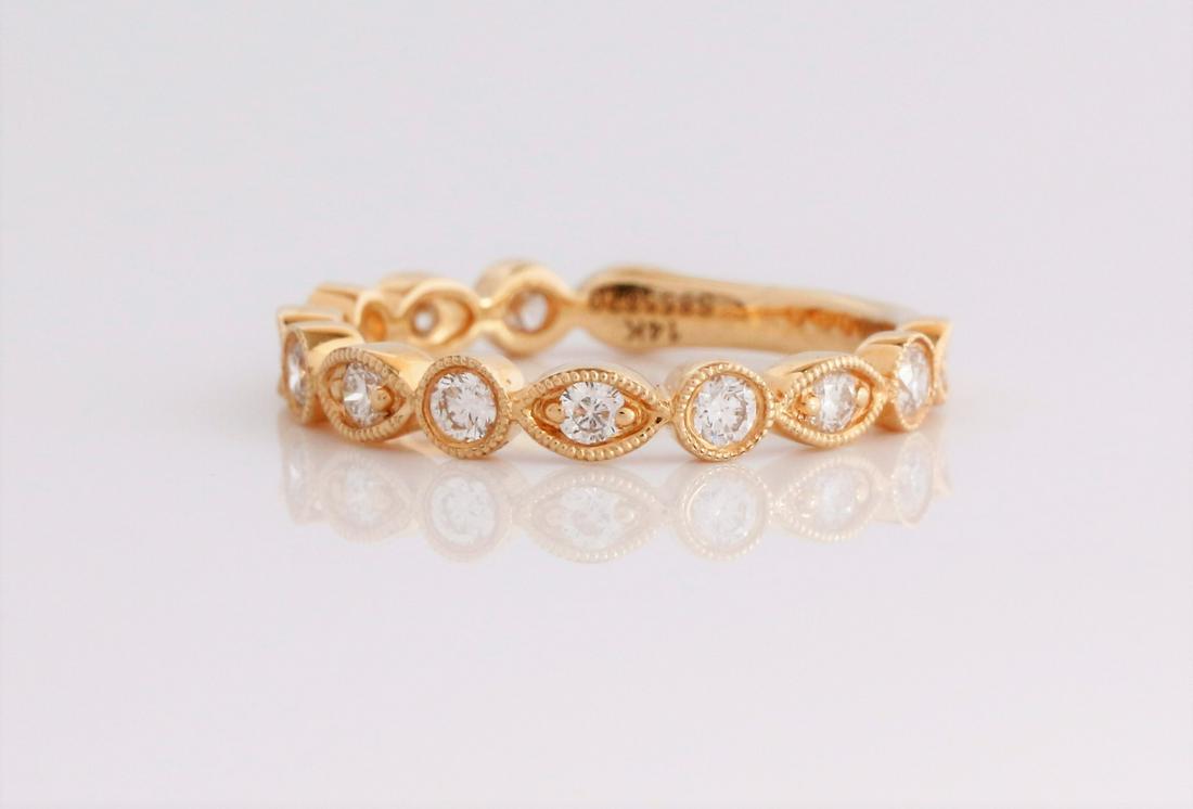 14K YG Gabriel & Co Stackable Diamond Band (1 of 1)
