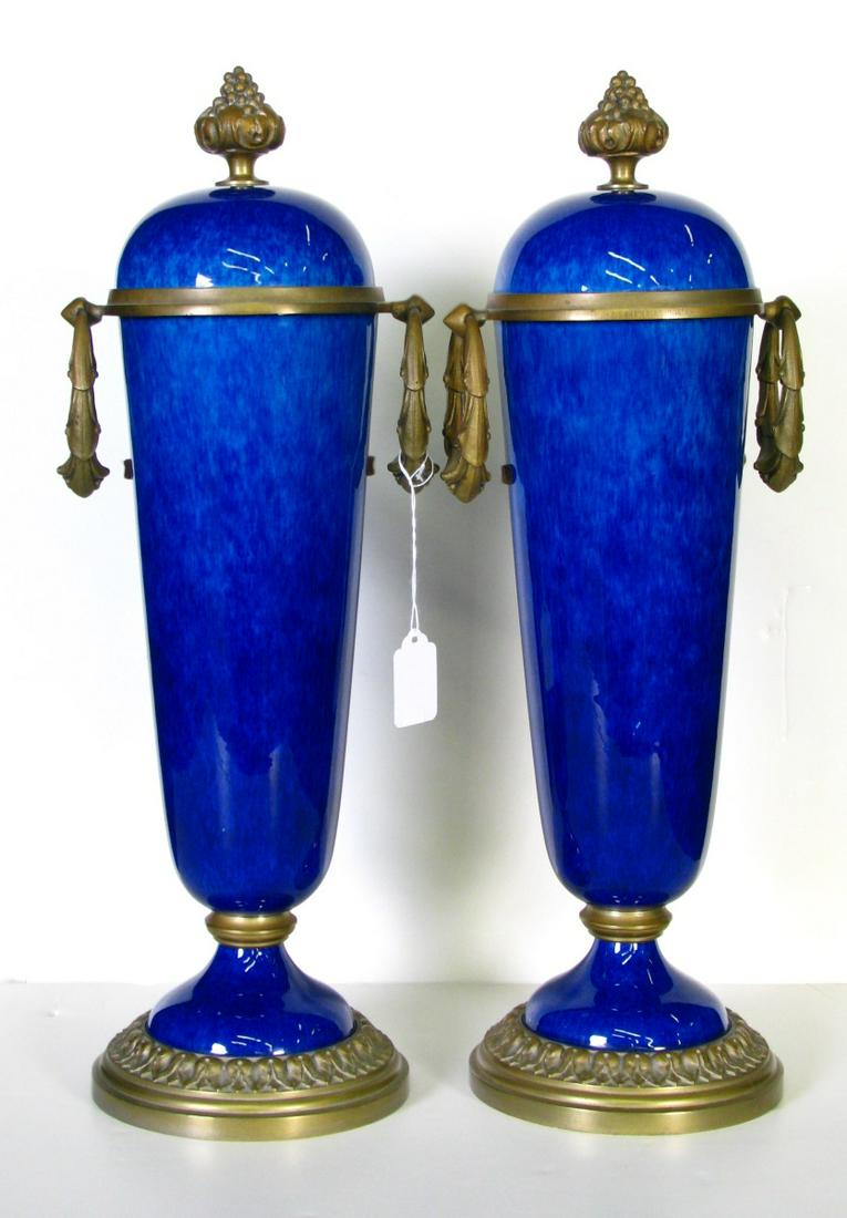 Pair of Paul Milet (Attrib) Porcelain Garniture (1 of 6)