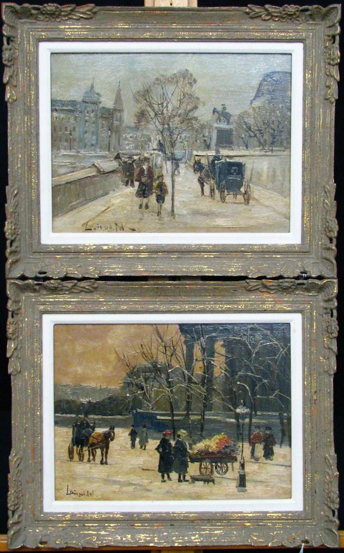 Louis van der Pol (2) 12x15 O/B French Street Scene (1 of 5)
