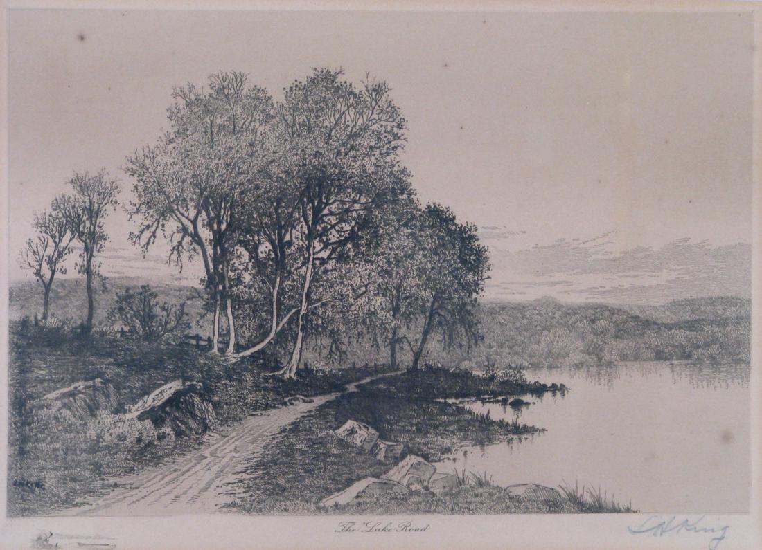 "The Lake Road", Lithograph, S.H. King (1 of 5)