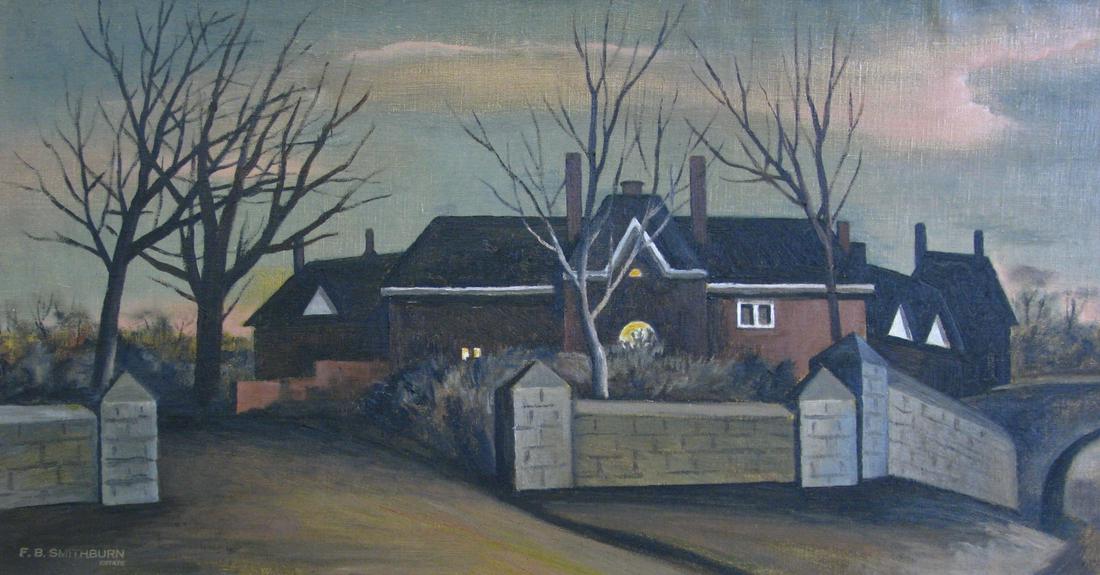 Florence B. Smithburn 14x26 O/C Home at Dusk (1 of 4)
