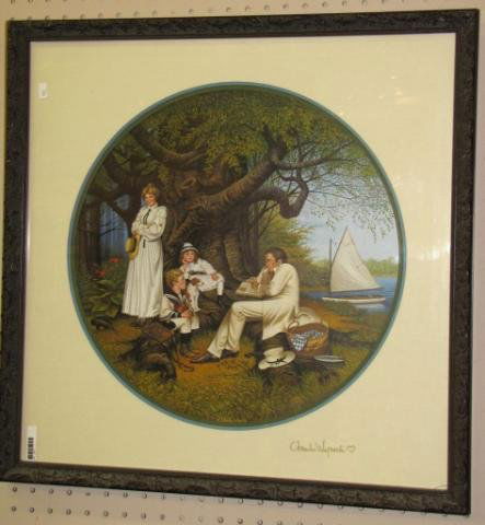 Charles Wysocki Limited Edition Print: Charles Wysocki Limited Edition Print, "Robin Hood", 1990, 450 of 2000, pencil signed, framed and matted