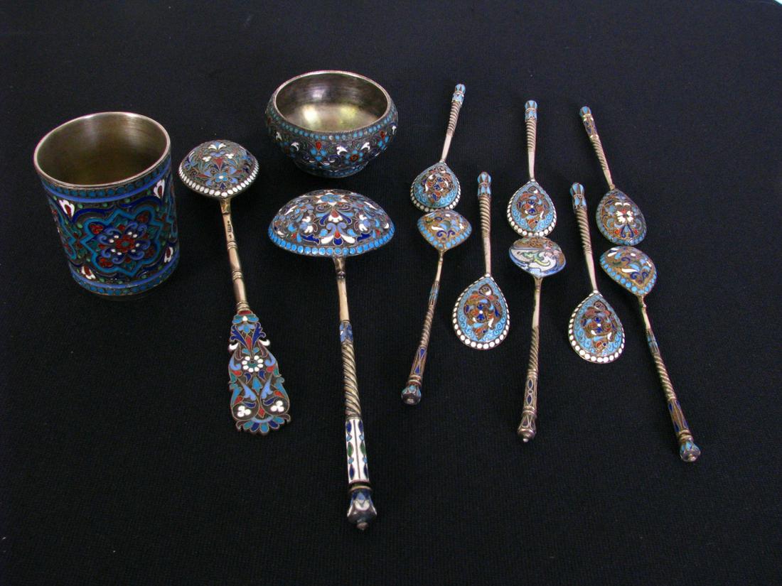 Group of Russian Enameled Silver (1 of 7)