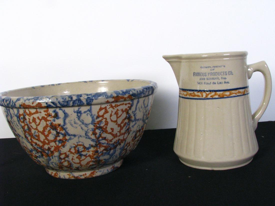 Redwing Mixing Bowl and Advertising Pitcher (1 of 4)