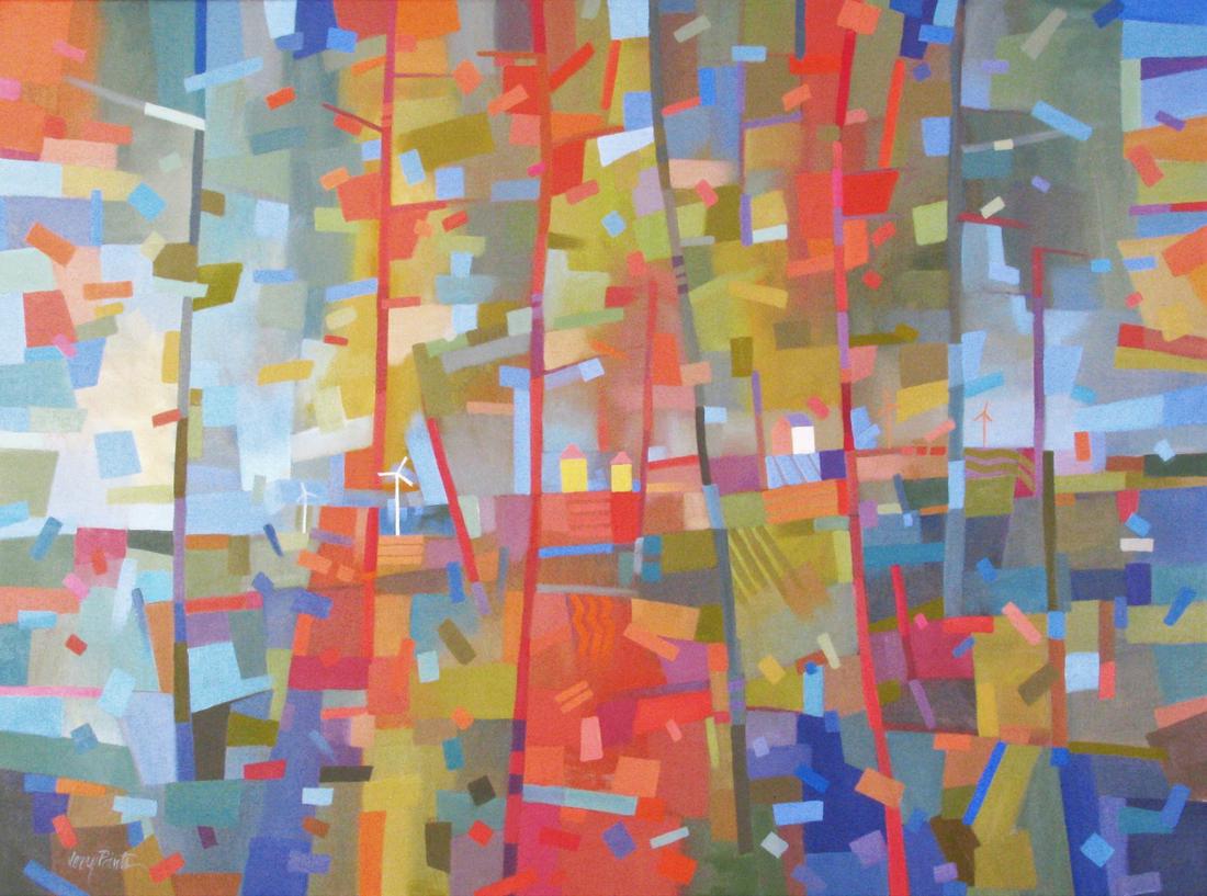 Jerry Points 30x40 O/C "Landscape Mosaic" (1 of 3)