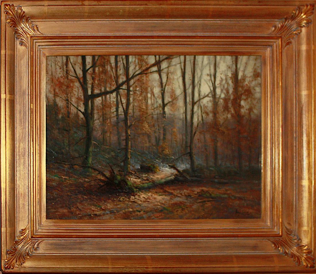 Andrew Balyon 14x20 O/C "In a Winter Forest" (1 of 3)