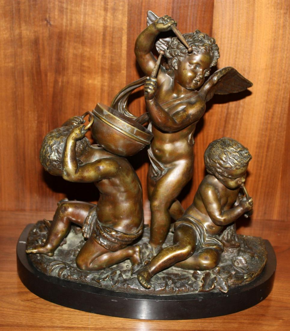 Cherubs and Angel Bronze Sculpture (1 of 3)
