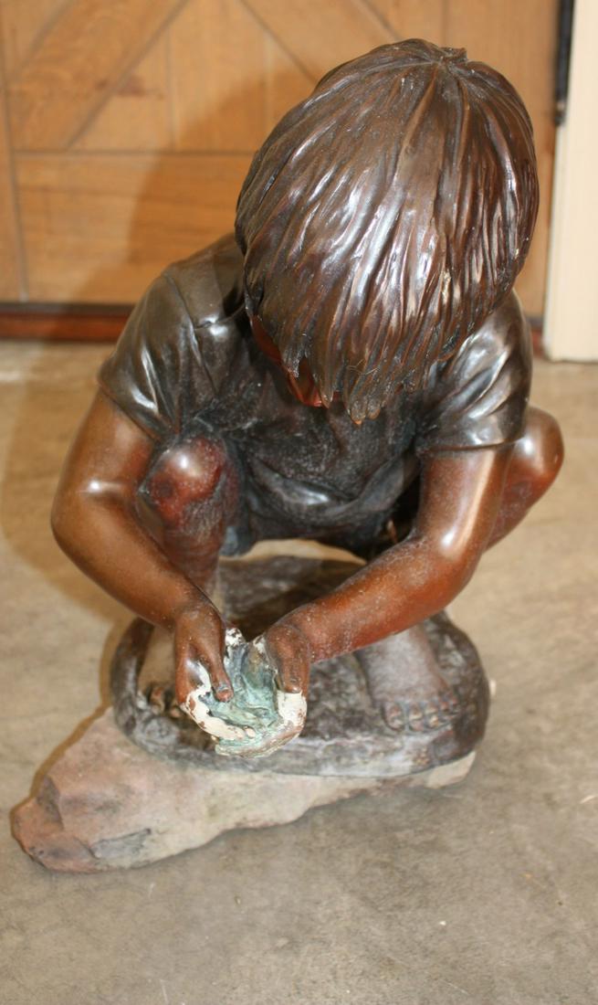 Bronze Sculpture by Jo Saylors, "Frog Pond" (1 of 2)