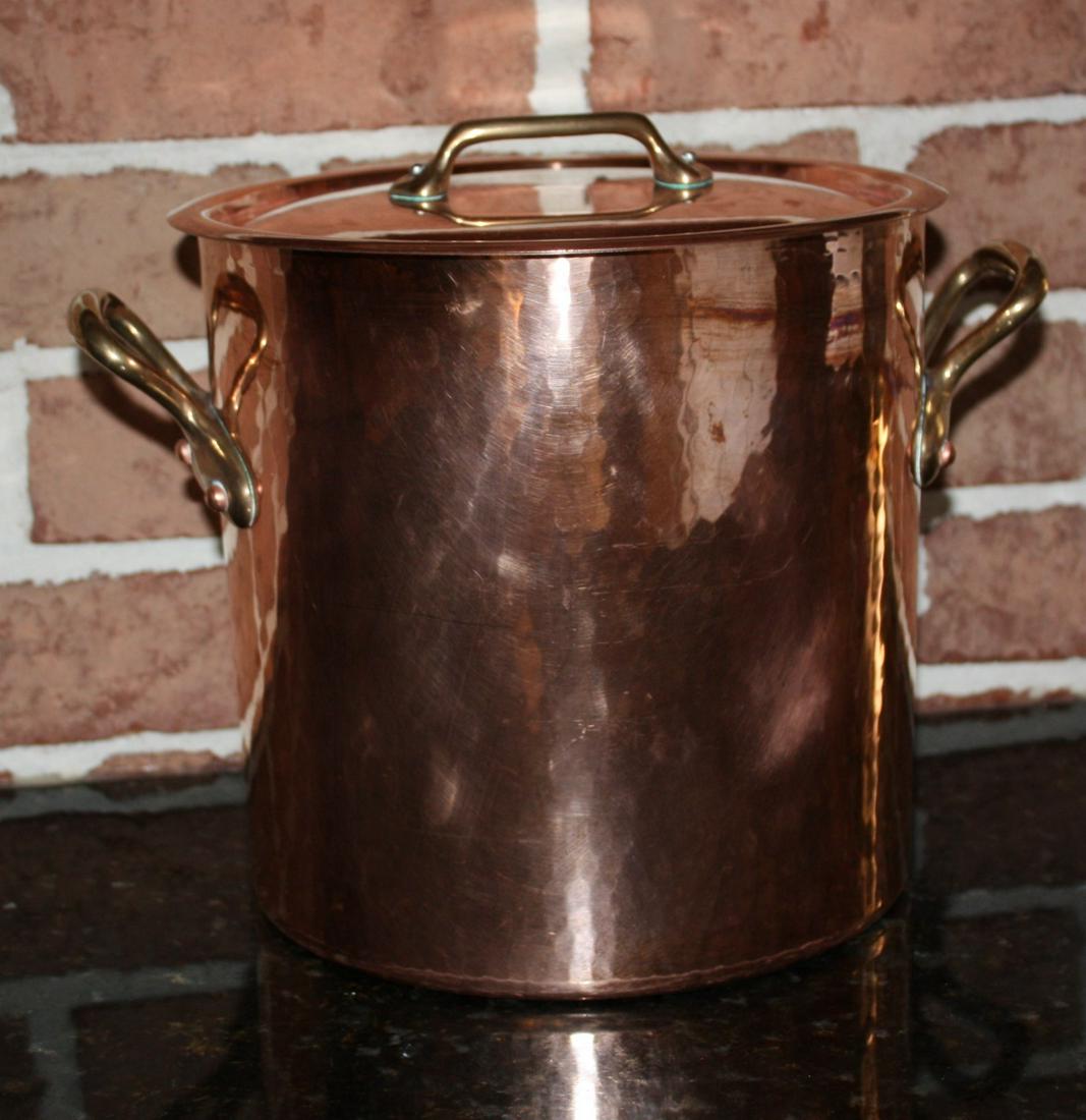 French Copper Lidded Stock Pot (1 of 1)