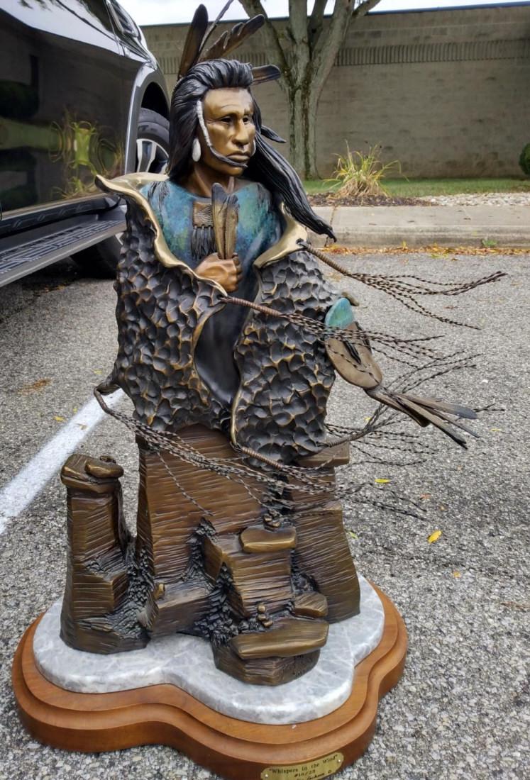 Jim Jackson Bronze, "Whispers in the Wind" (1 of 4)