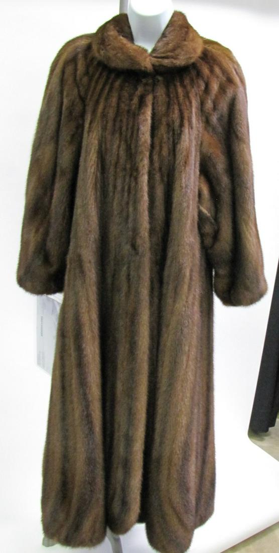 Lady's Full-Length Mahogany Mink Coat (1 of 8)