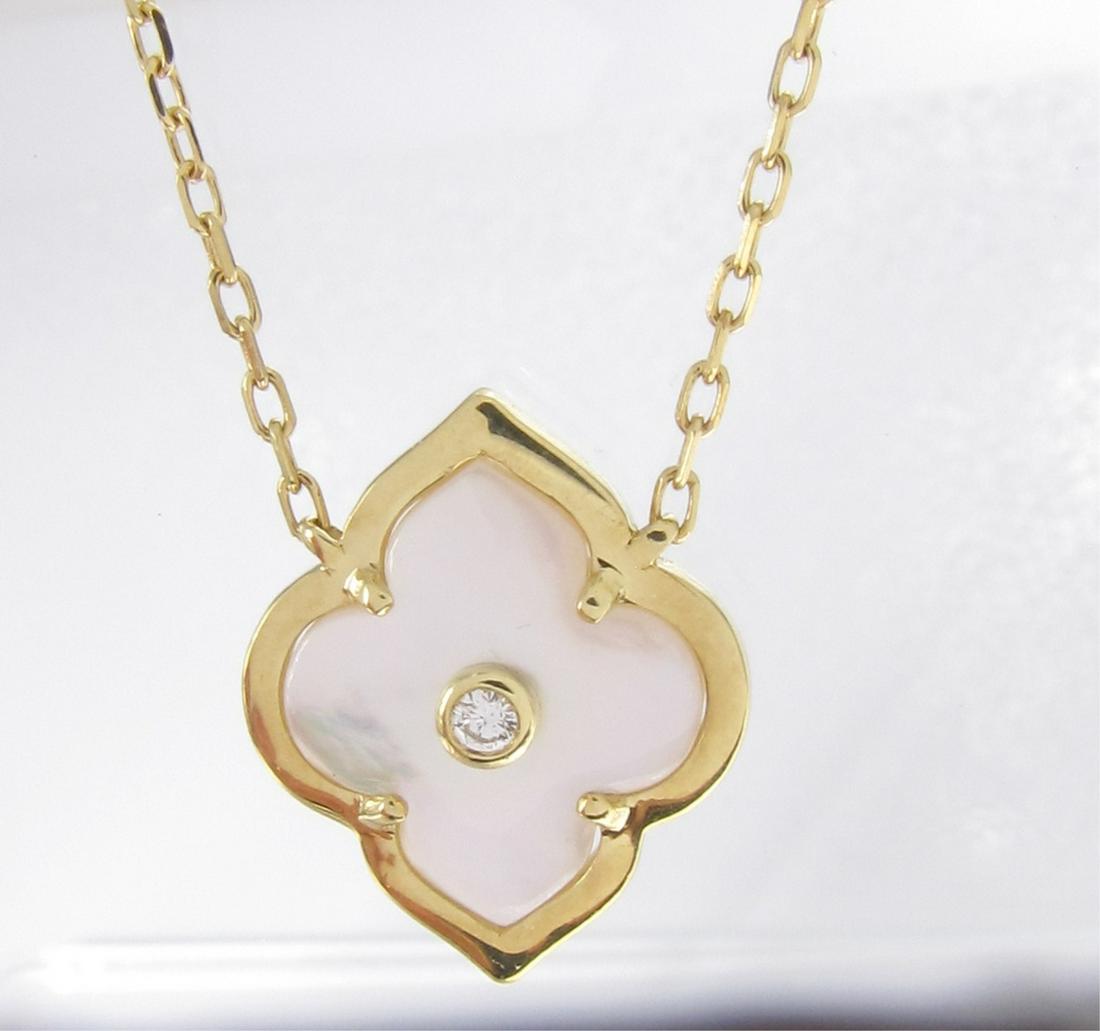 Charles Krypell 18K M-O-P, Diamond Necklace (1 of 3)