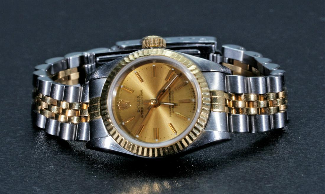 Lady's Rolex Perpetual Watch, 18K, Stainless (1 of 2)