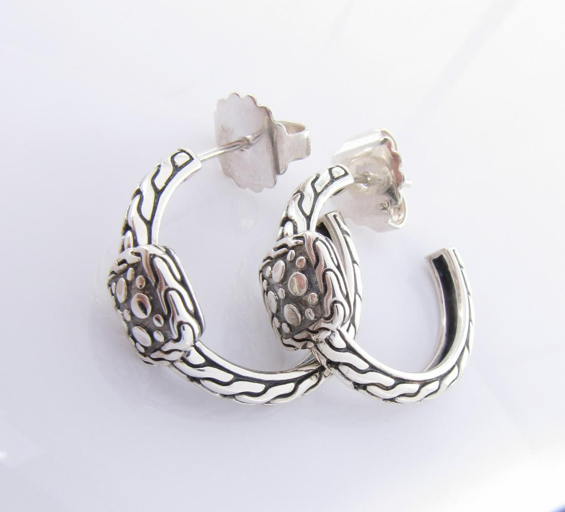 John Hardy Dot Design Hoop Earrings (1 of 1)