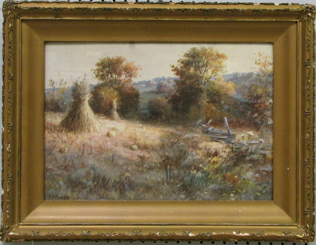 John E. Bundy 13.5x19.5 WC Autumn Landscape (1 of 10)