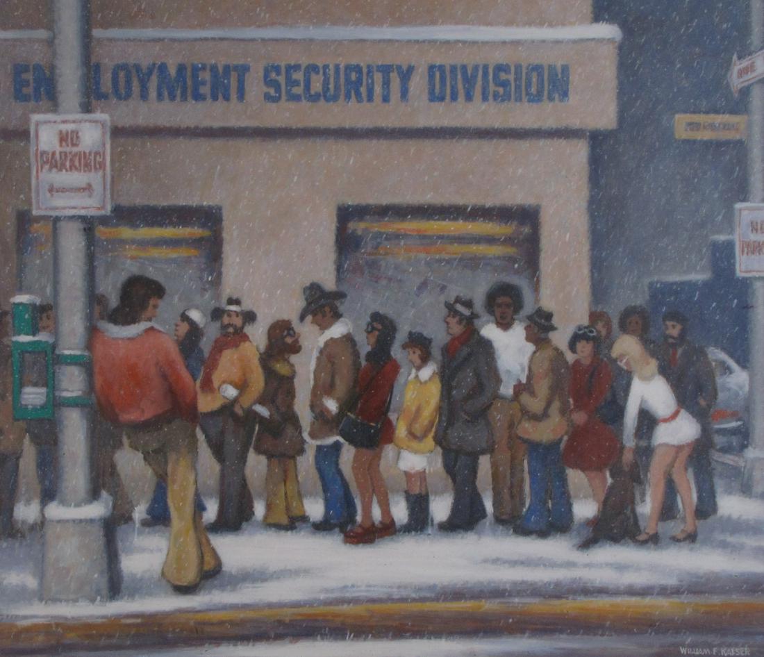 William F Kaeser 20x24 O/B Welfare Line (1 of 3)