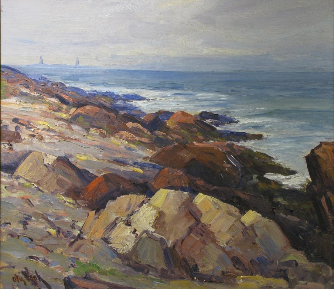 Otis Pierce Cook 18x20 O/C Rocky Coastline (1 of 9)