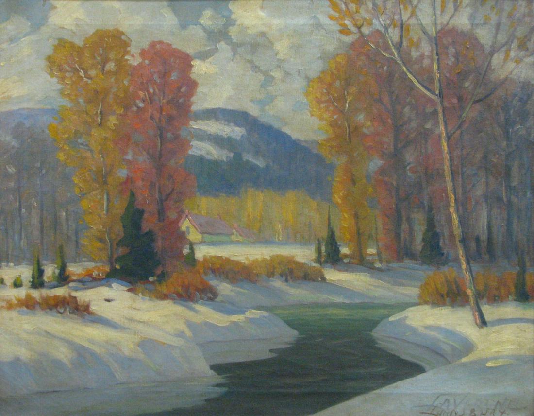 Lavergne Lounsbury 22x28 O/C Early Winter Landscap (1 of 3)