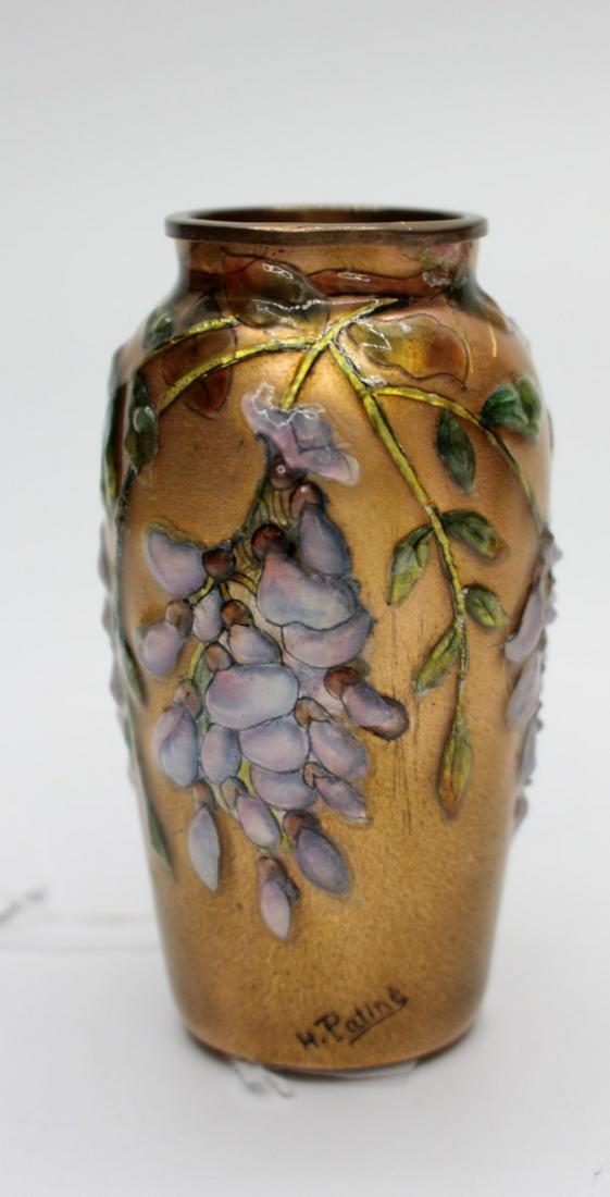 Limoges French Jeweled Enameled Vase (1 of 7)