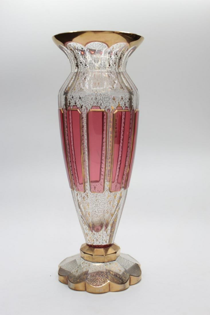 Moser Glass Cabochon Panel Vase (1 of 5)