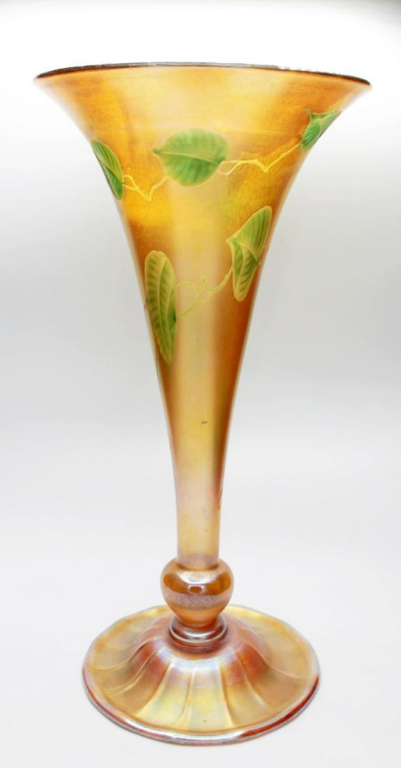 L.C. Tiffany Favrile Trumpet Vase (1 of 13)