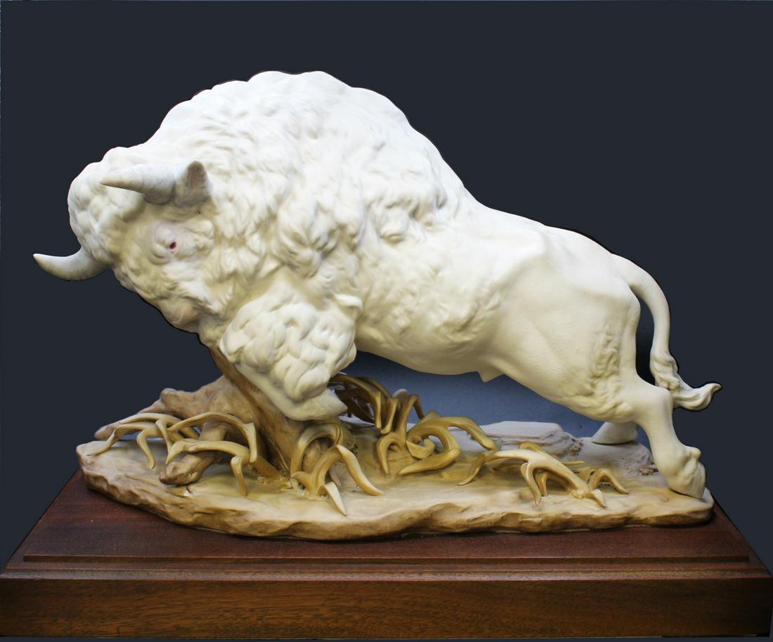 Cybis Limited Edition American White Buffalo (1 of 9)