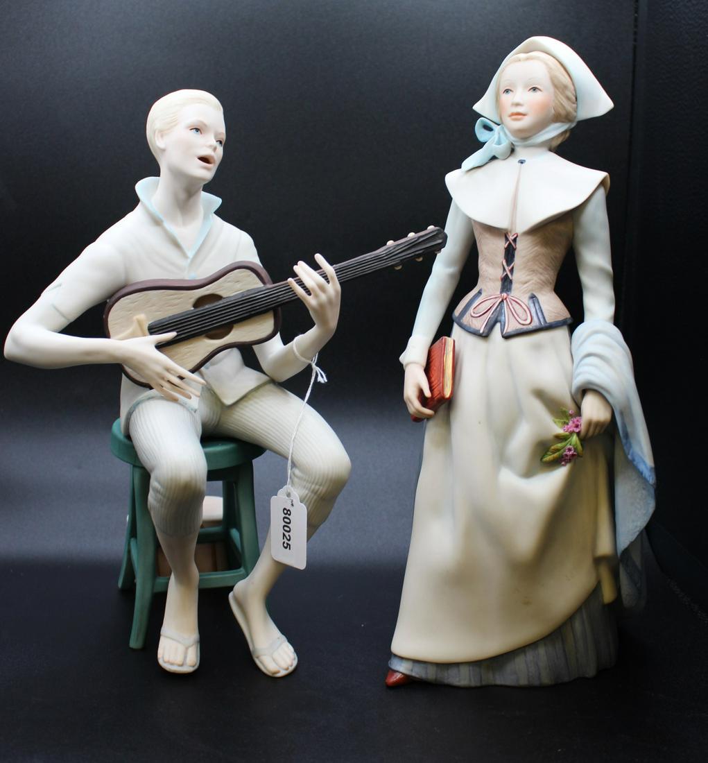 Cybis Limited Edition Folk Singer and Priscilla (1 of 12)