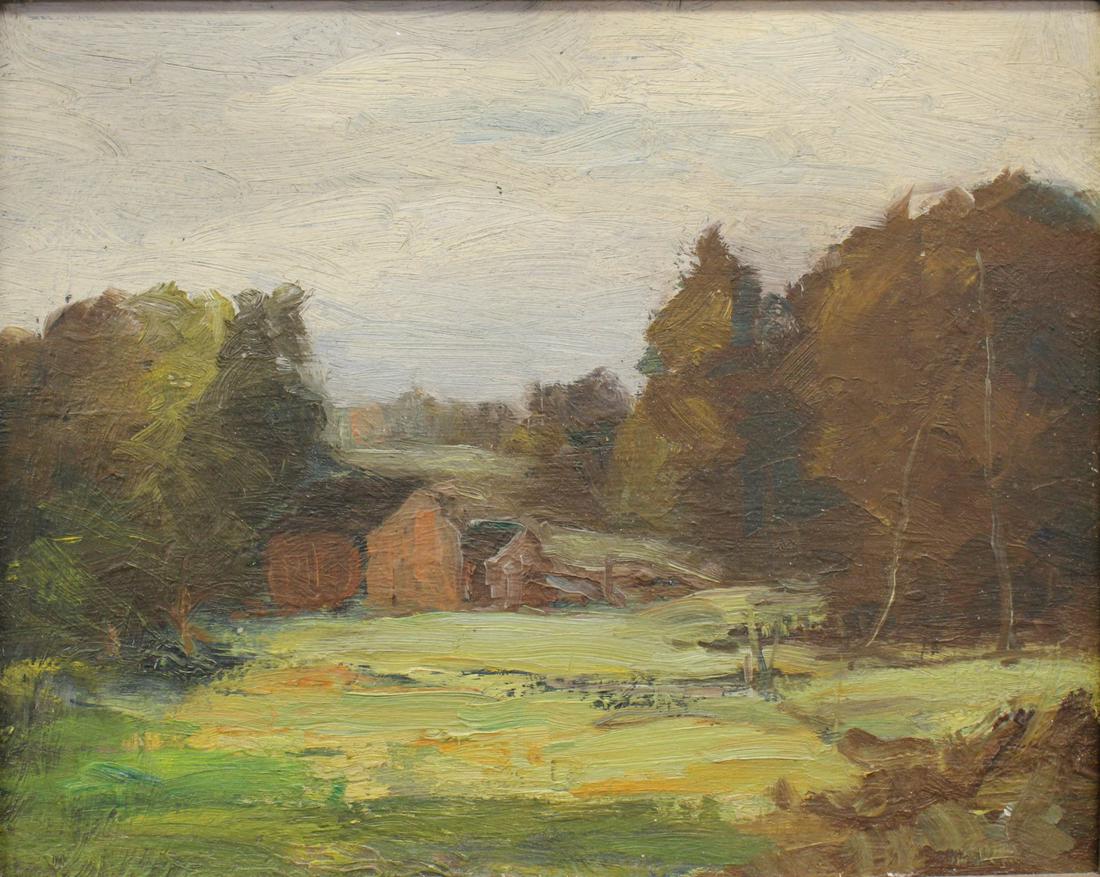 J. Ottis Adams 8x10 O/B Barns in Landscape (1 of 3)