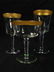 516: Set of Lenox Gold Trimmed Crystal Stemware