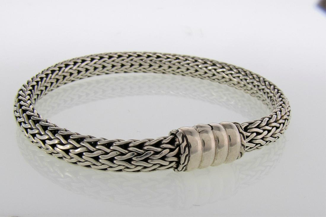 John Hardy Sterling Classic Chain Bracelet: A John Hardy, sterling silver, Classic Chain collection bracelet, pusher clasp, marked .925, 7.5" long