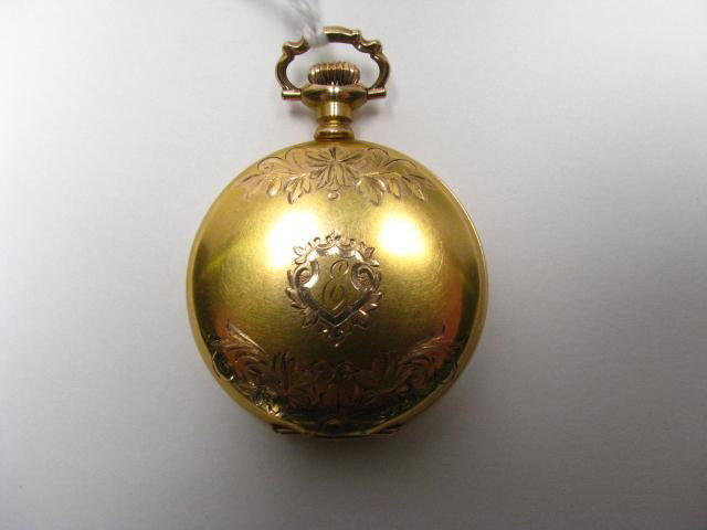 Illinois Lady's GF Hunter Case Pocket Watch: Illinois Lady's GF Hunter Case Pocket Watch, 15 Jewel, inscribed "To Irene 1916"