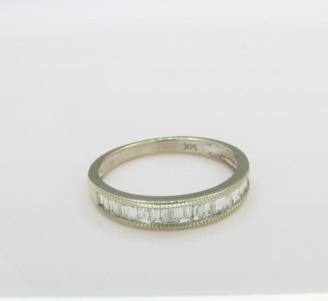 14K White Gold Diamond Stack Band (1 of 2)