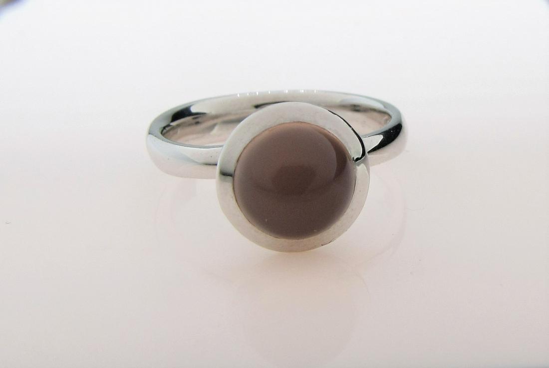 Tamara Comolli Chalcedony, 18K Bouton Ring (1 of 1)