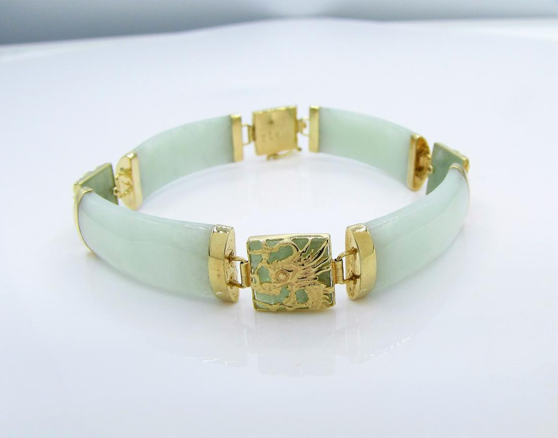 14K Jade Bracelet (1 of 7)