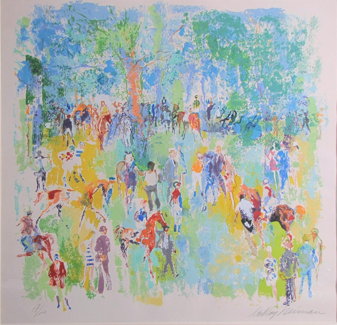 Leroy Neiman Serigraph, "Paddock" 1972 (1 of 3)