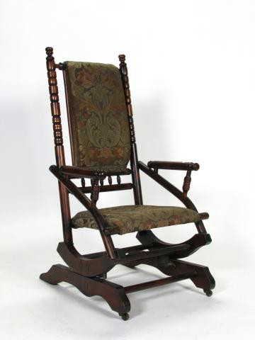 388: Antique Platform Rocking Chair - 388: Antique Platform Rocking Chair